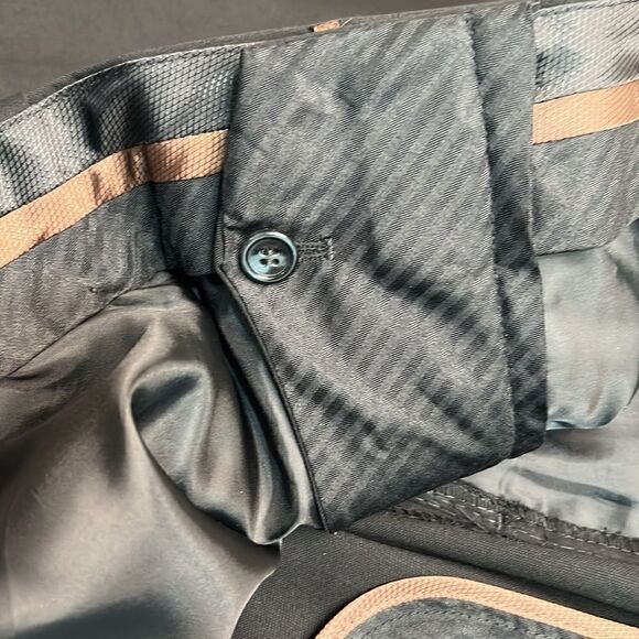 Caravelli Collezione Black Flat Front Dress Pants 48/38 NWT - Picture 10 of 12